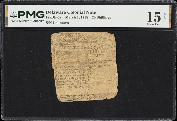Mar 1, 1758 2d Delaware (Fr. DE47) thumbnail 5