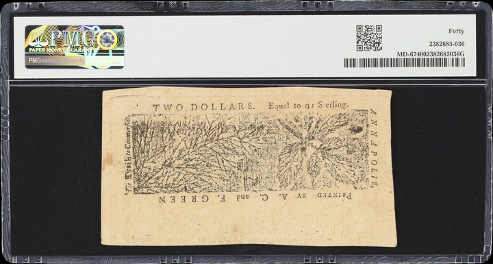 Apr 10, 1774 $2  Maryland (Fr. MD67) thumbnail 12