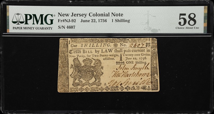 Jun 22, 1776 1s New Jersey (Fr. NJ92) thumbnail 3