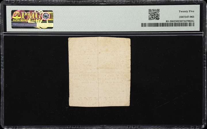 May 22, 1777 $1/18 Rhode Island (Fr. RI266) thumbnail 5