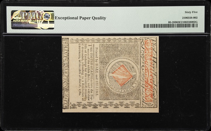 Jul 2, 1780 $20  Rhode Island (Fr. RI289) thumbnail 9
