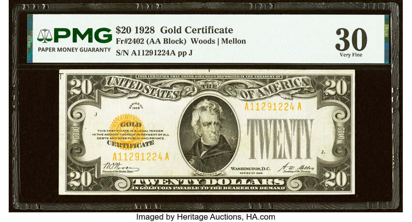 1928 $20  (Fr. 2402) thumbnail 6