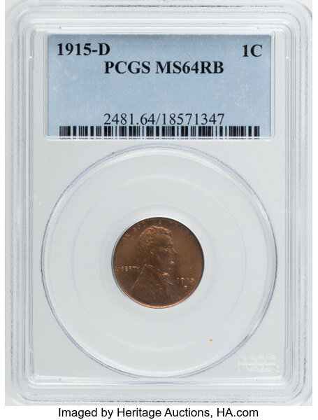 1915-D 1c MS RB thumbnail 3