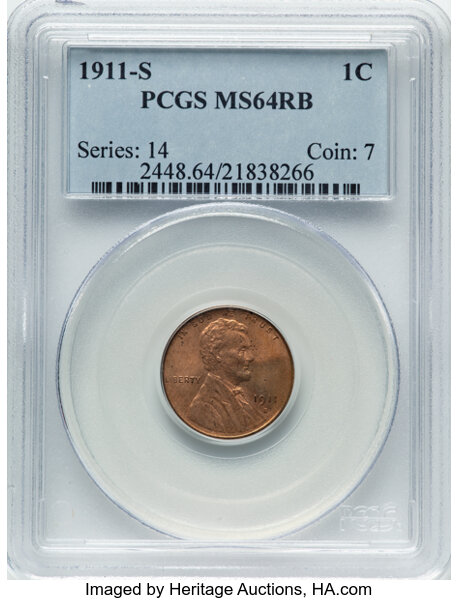1911-S 1c MS RB thumbnail 2