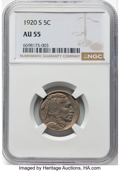 1920-S 5c 2 Feathers, FS-401 MS thumbnail 4