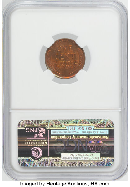 1931-D 1c MS RB MS65 RB CAC thumbnail 2