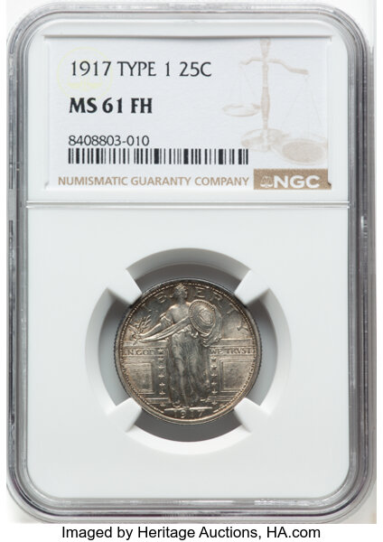 1917 25c Type 1 MS FH thumbnail 6