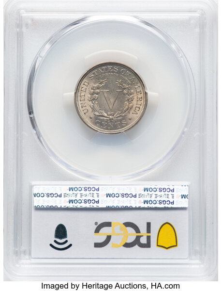 1898 5c MS63 thumbnail 2