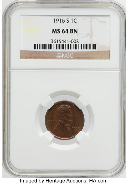 1916-S 1c MS BN thumbnail 4