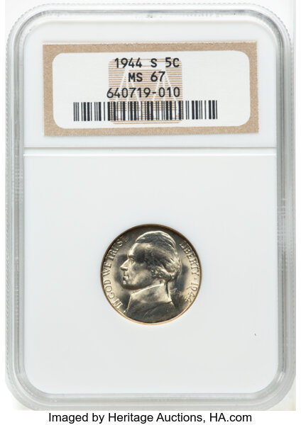 1944-S 5c Silver MS thumbnail 4
