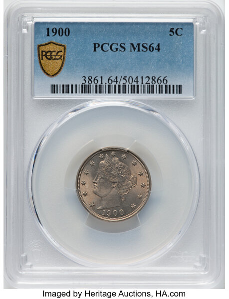 1900 5c AU53 thumbnail 23
