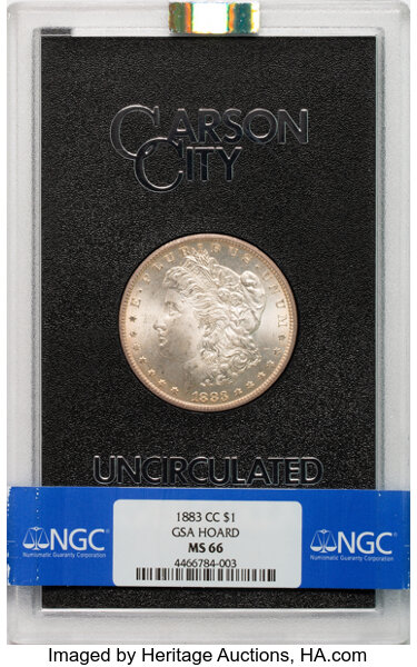 1883-CC $1  GSA Hoard, Hard package MS thumbnail 6