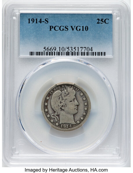 1914-S 25c MS thumbnail 4