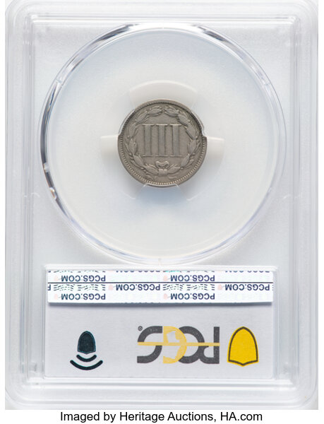 3-Cent Nickel 3cN 1865-1889 [Type] F15 thumbnail 2