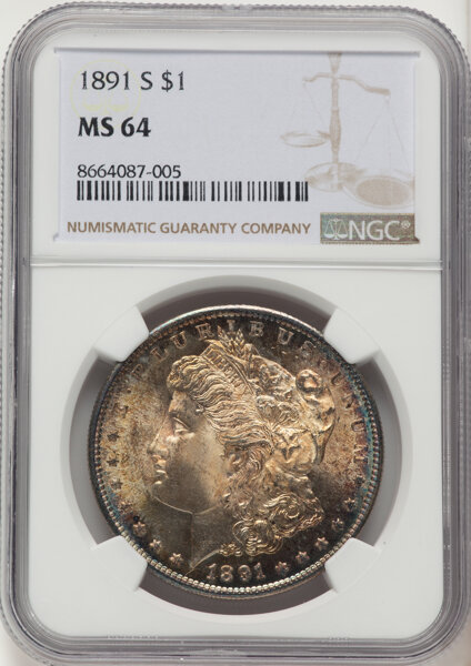 1891-S $1  GSA Hoard, Soft Package MS thumbnail 8