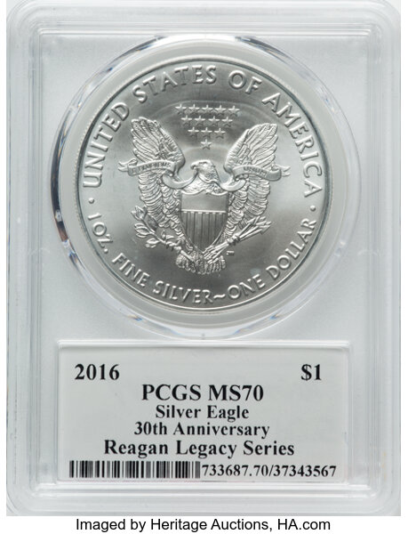 2016 $1  Silver Eagle MS70 thumbnail 12