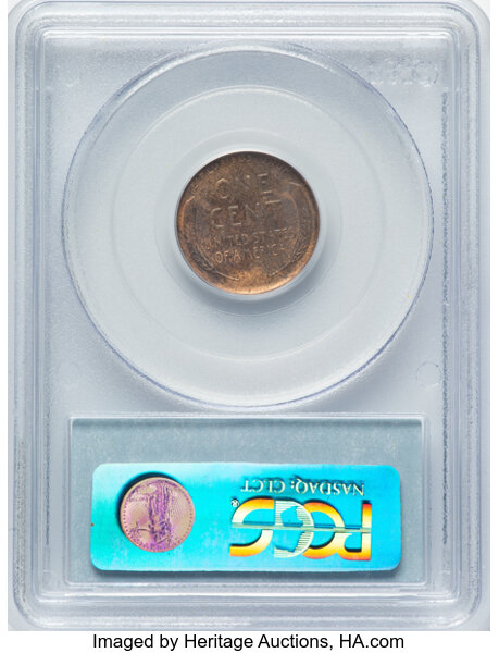 1909-S 1c Lincoln MS BN MS63 BN thumbnail 2
