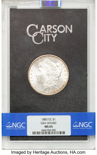 1883-CC $1  GSA Hoard, Hard package MS thumbnail 5