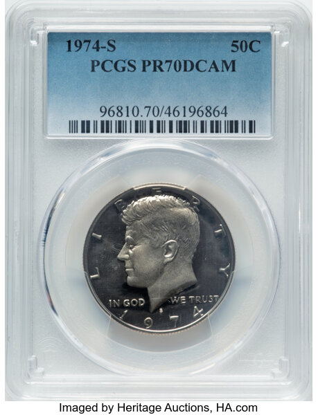 1974-S 50c PR DCAM thumbnail 3