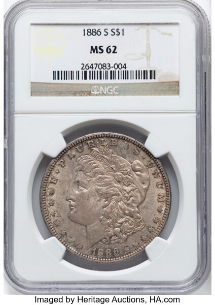 1886-S/S $1  Repunched Mintmark, VAM-2 MS thumbnail 4