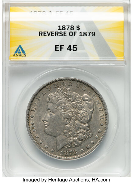 1878 7TF $1  Reverse of 1879 MS thumbnail 5
