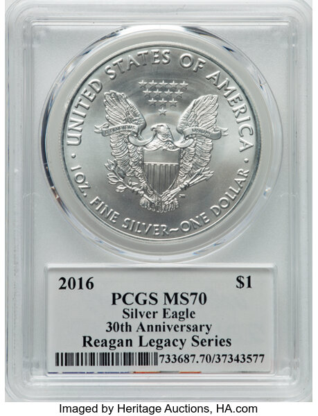 2016 $1  Silver Eagle MS70 thumbnail 8