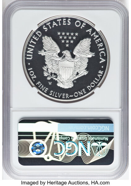2020-W $1  Silver Eagle, v75 Privy WWII Anniversary PR DCAM PR69 DCAM thumbnail 2