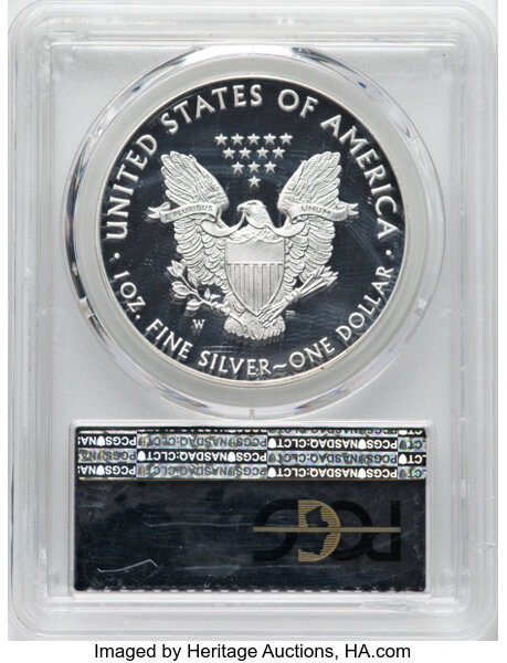 2016-W $1  Silver Eagle, Lettered Edge, 30th Anniversary PR DCAM PR70 DCAM CAC thumbnail 4