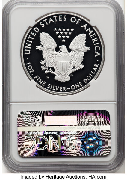 2018-W $1  Silver Eagle PR DCAM PR64 DCAM CAC thumbnail 20