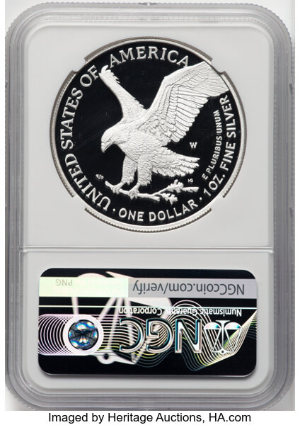 2022-W $1  Silver Eagle PR DCAM PR70 DCAM CAC thumbnail 14