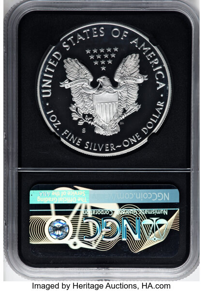 2018-S $1  Silver Eagle PR DCAM PR64 DCAM CAC thumbnail 12