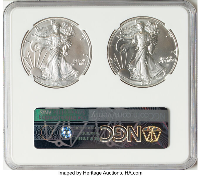 2021 $1  Silver Eagle, Type 1 MS70 thumbnail 20