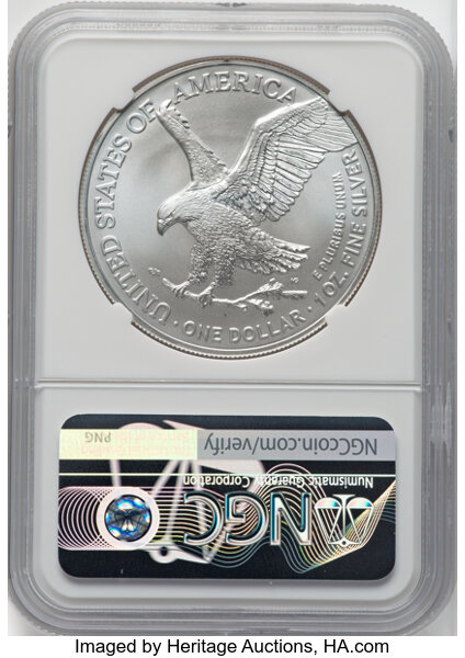 2021 $1  Silver Eagle, Type 2 MS70 thumbnail 22