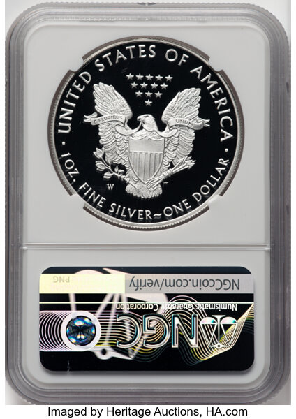 2021-W $1  Silver Eagle, Type 1 PR DCAM PR70 DCAM CAC thumbnail 20