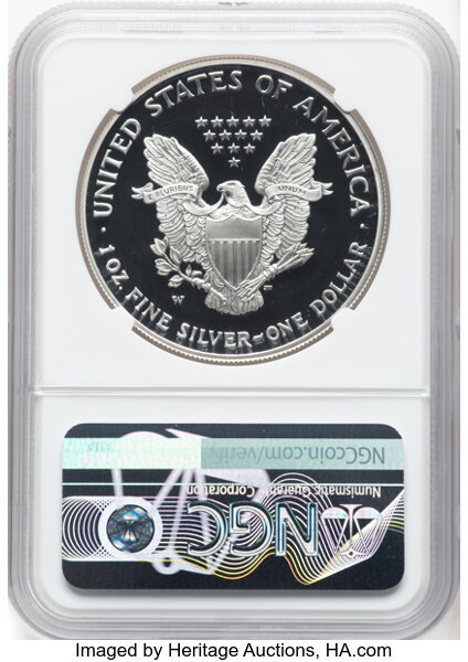2002-W $1  Silver Eagle PR DCAM OGP thumbnail 4