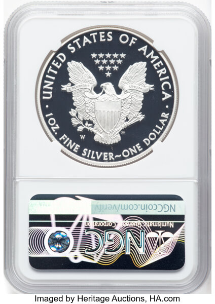 2008-W $1  Silver Eagle PR DCAM PR70 DCAM CAC thumbnail 4
