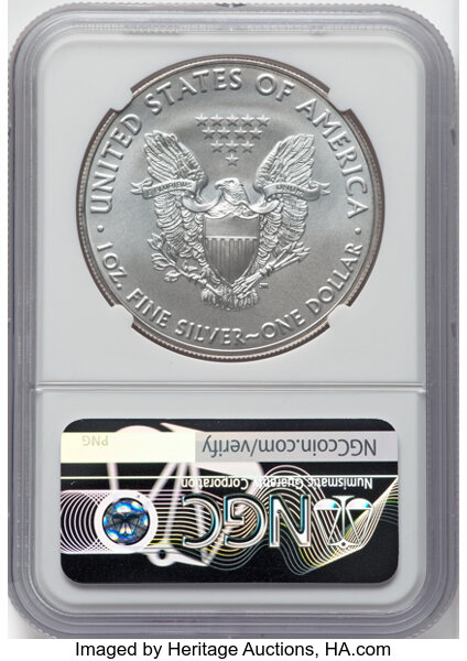 2021 $1  Silver Eagle, Type 1 MS63 CAC thumbnail 17