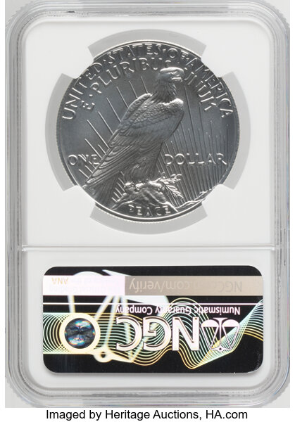 2021 S$1 Peace, 100th Anniversary MS69 thumbnail 2