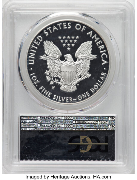 2016-W $1  Silver Eagle, Lettered Edge, 30th Anniversary PR DCAM PR70 DCAM CAC thumbnail 2