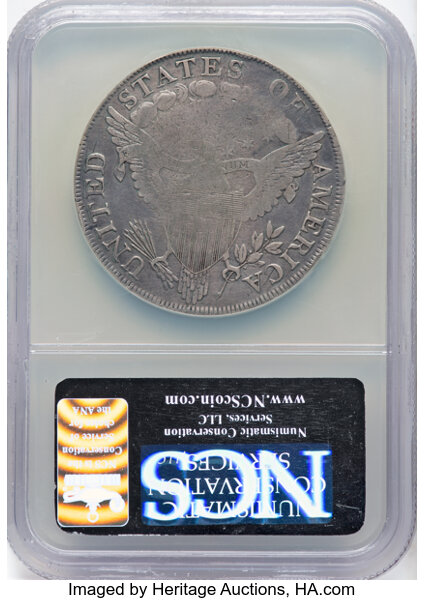 1798 $1  Large Eagle, Pointed 9, Close Date, B-31, BB-115 MS thumbnail 5