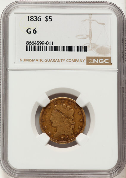 1836 $5  HM-6 MS thumbnail 2