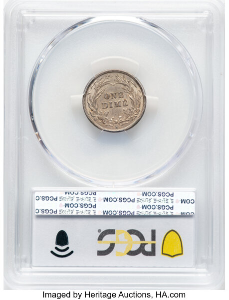 1892-S 10c AU58 thumbnail 2