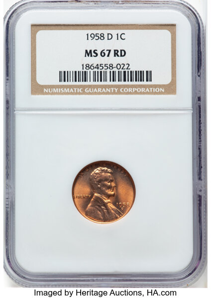 1958-D 1c MS RD thumbnail 3