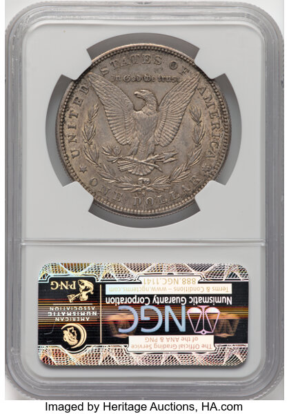 1886-S $1 AU58 thumbnail 2