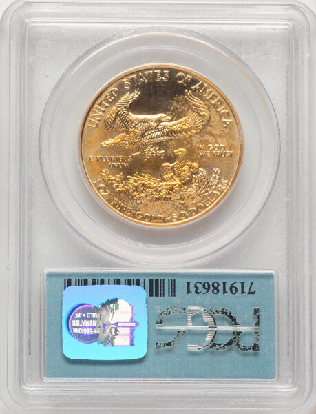 1999 G$50  Gold Eagle MS69 thumbnail 2