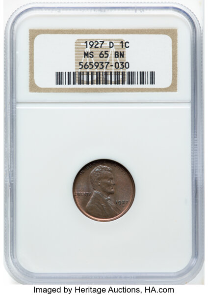 1927-D 1c MS BN thumbnail 2