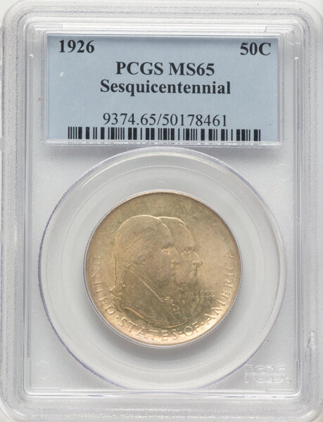 1926 50c Sesquicentennial MS thumbnail 3