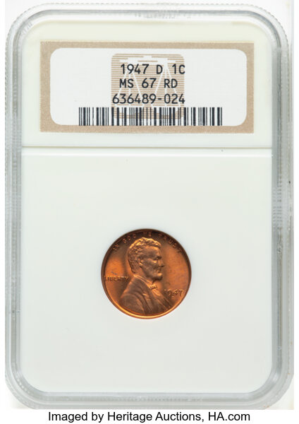 1947-D 1c MS RD thumbnail 3