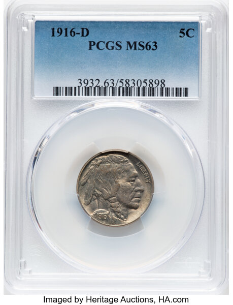 1916-D 5c MS thumbnail 3