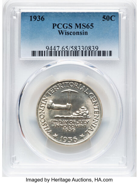 1936 50c Wisconsin MS thumbnail 4